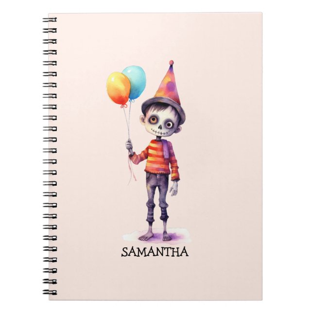 Cuaderno Niño zombie adorable - Halloween lindo (4) (Frente)