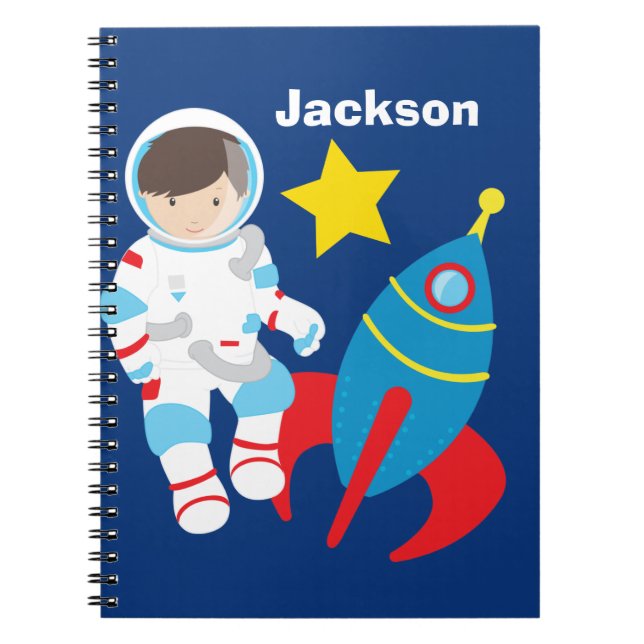 Cuaderno Niños astronautas astronautas Personalizados de Gu (Frente)