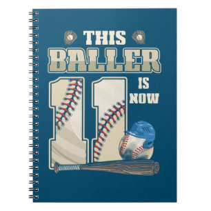 Cuaderno Niños Béisbol Niño de 11 Años De 11 Años