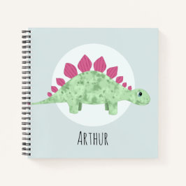 Cuaderno Niños Cute Blue Stegosaurus Dinosaur Kids