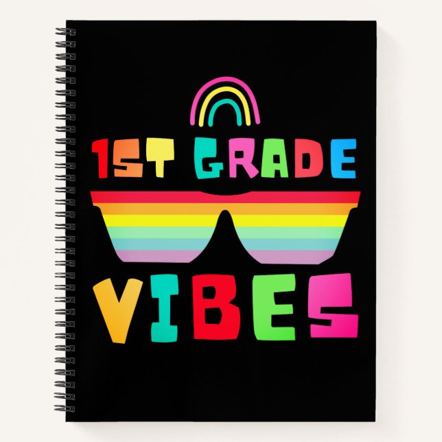 Cuaderno Niños de primer grado Vibes-primer grado de vuelta (Anverso)