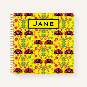 Cuaderno Niños linda mariquita caprichosa