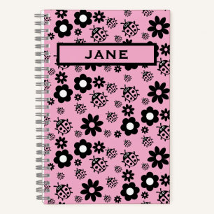 Cuaderno Niños Mariquita Rosa Adorable