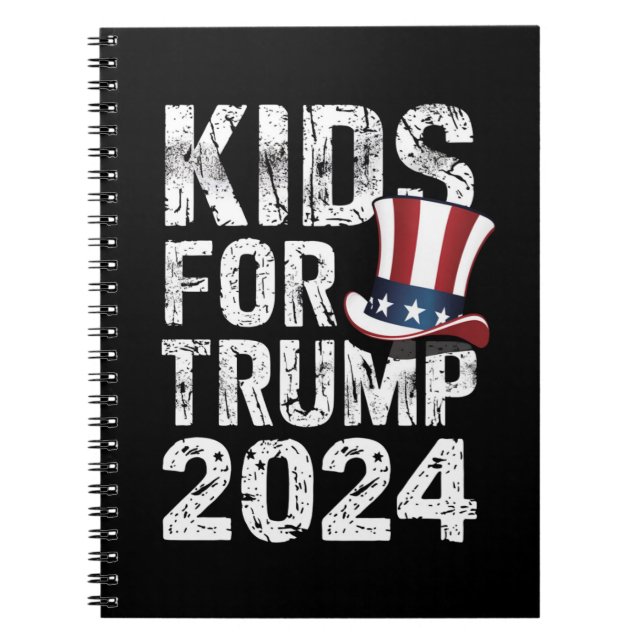 Cuaderno Niños Para Trump USA Elección 2024 (Frente)