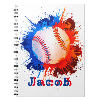 Cuaderno Niños personalizados de béisbol
