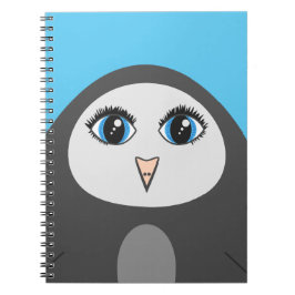 Cuaderno Niños Personalizados de Pingüino Cute