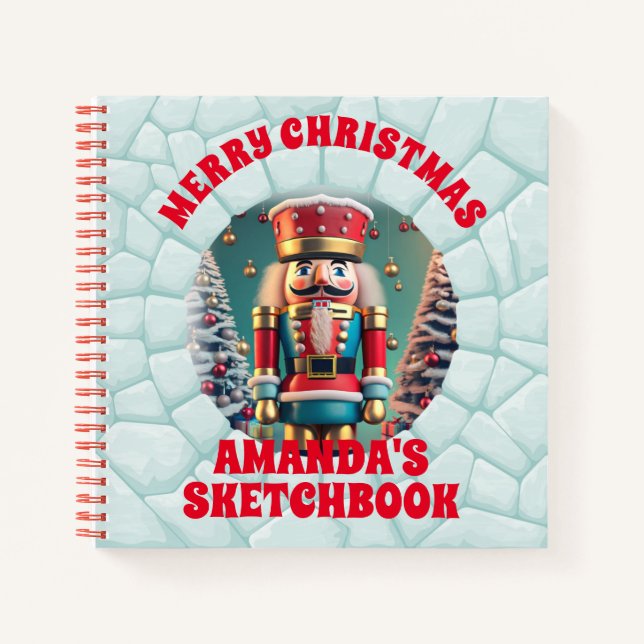Cuaderno Niños Personalizados Navidades Nutcracker 3D (Anverso)
