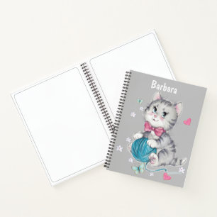 Cuaderno Niños Personalizar el esbozo de gato