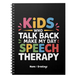 Cuaderno Niños que Responden Haciendo que Mi Día sea Terapi