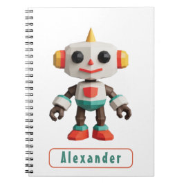 Cuaderno Niños Robot Personalizables