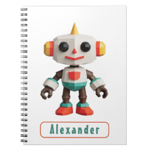 Cuaderno Niños Robot Personalizables