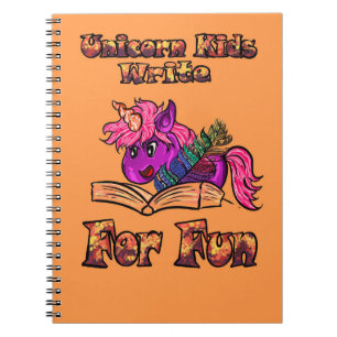 Cuaderno Niños Unicornio Escriben Por Diversión