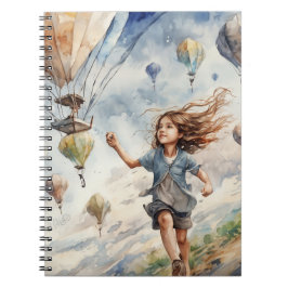 Cuaderno niños volando cometas