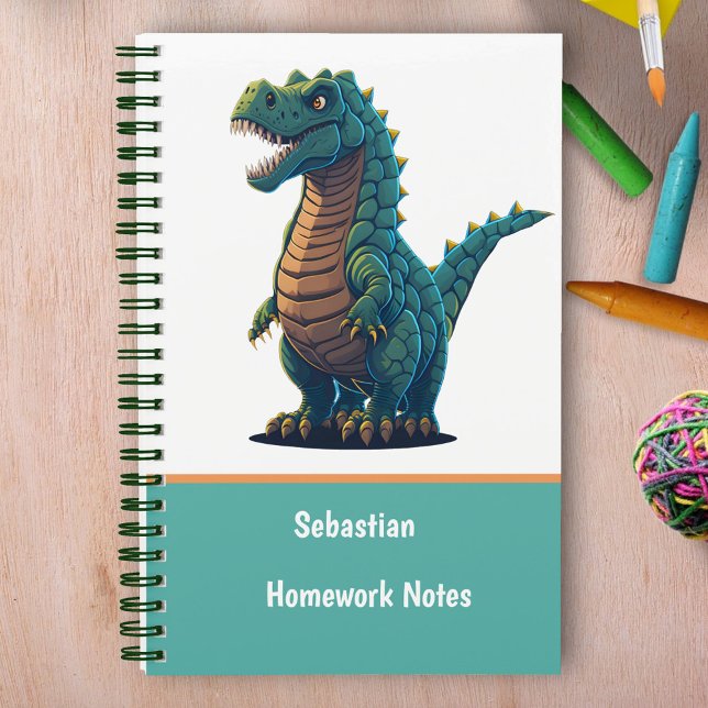 Cuaderno Niños y Niñas de Tiranosaurio Rex Dinosaurio Lindo (Subido por el creador)