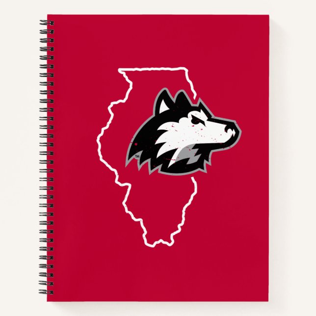 Cuaderno NIU Huskies State Love (Anverso)
