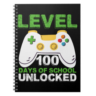 Cuaderno Nivel 100 Días De Escuela Desbloqueado Jugador Vid