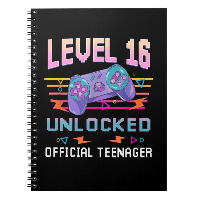 Cuaderno Nivel 16 Videojuego oficial de adolescentes sin bl (Frente)