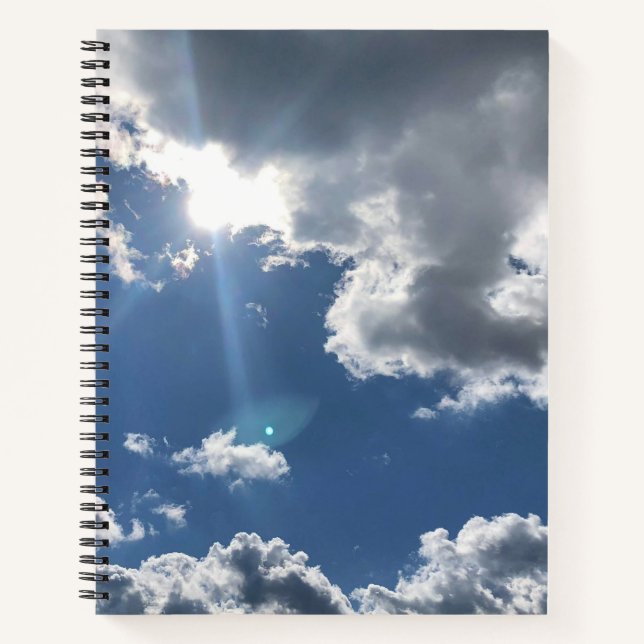 Cuaderno Niza portátil espiral de día brillante (Anverso)