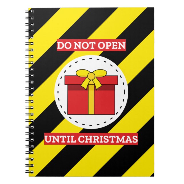 Cuaderno No abrir hasta que Navidades (Frente)