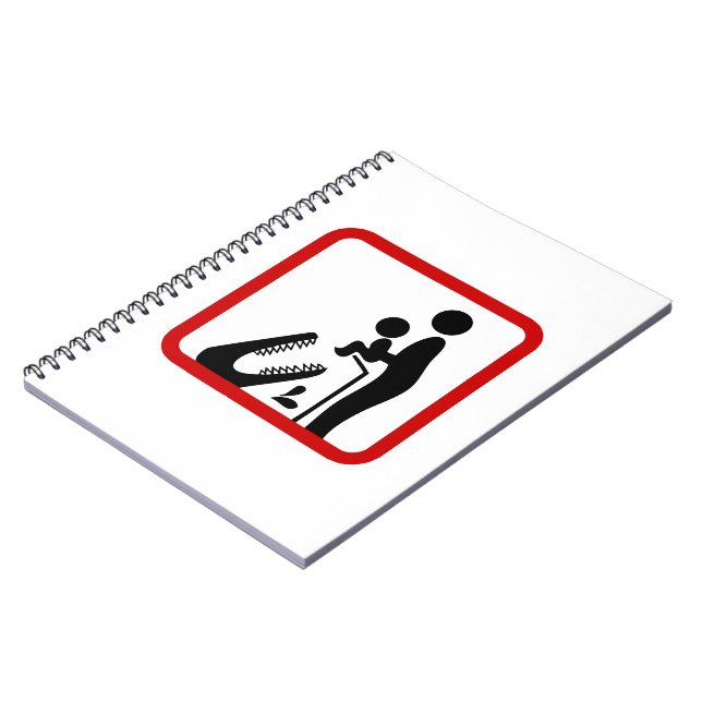 Cuaderno No alimentes a la bebé en el Rótulo del zoológico  (Lado Izquierdo)