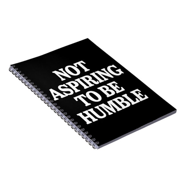 Cuaderno No aspirando a ser humilde Kamala Harris feminista (Lado Derecho)