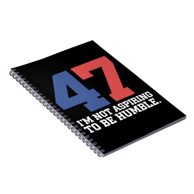 Cuaderno No aspiro a ser humilde Kamala Harris 47 (Lado Derecho)