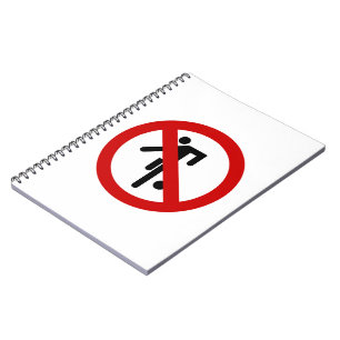Cuaderno NO Ball Games ⚠ Thai Park Rótulo ⚠