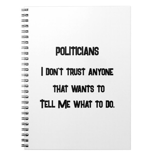 Cuaderno No confío (Frente)