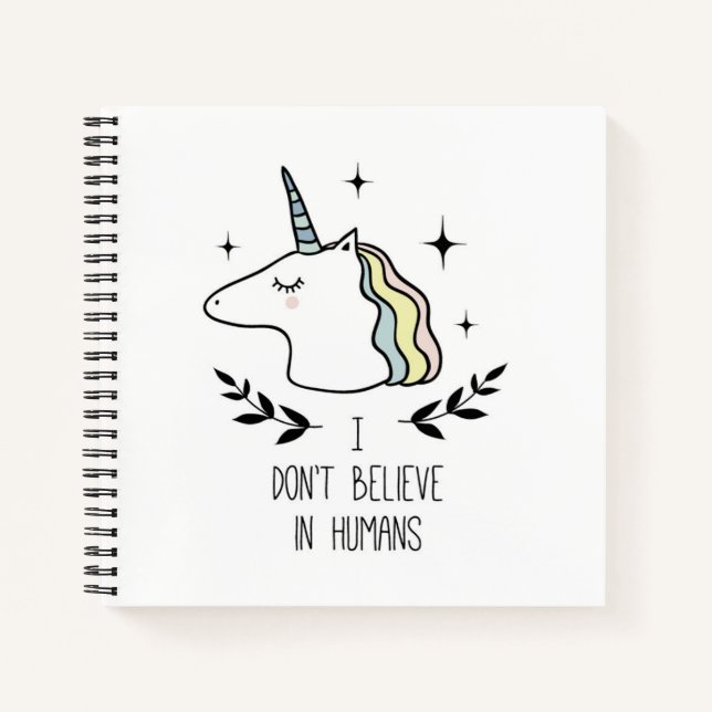 Cuaderno No creo en los seres humanos (Anverso)