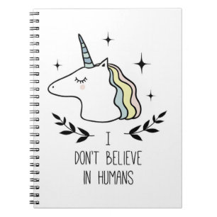 Cuaderno No creo en seres humanos