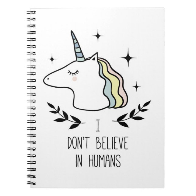 Cuaderno No creo en seres humanos (Frente)