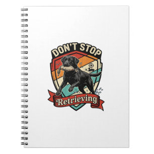 Cuaderno No Dejes Recuperar Labrador Retriever Negro Pato R