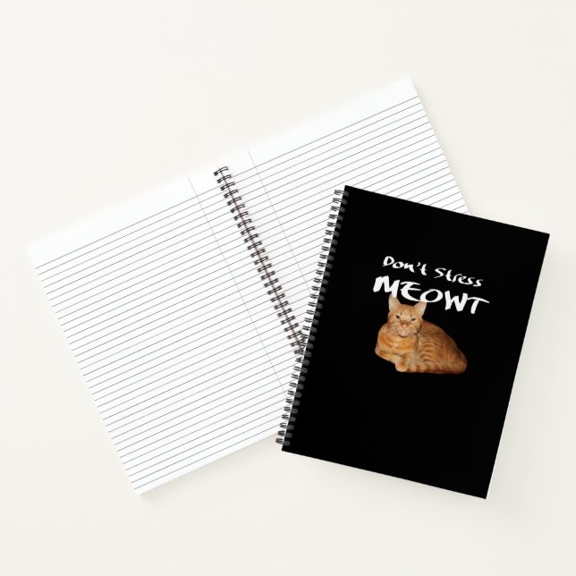 Cuaderno No enfades a Meowt - un gato Naranja me estresa (Interior)