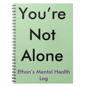 Cuaderno No eres el único diario de salud mental Personaliz