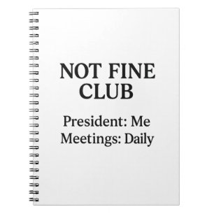 Cuaderno No es buen club - Portátil espiral / Diario