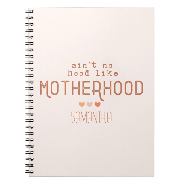 Cuaderno No es como la maternidad (Frente)