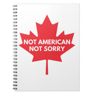 Cuaderno No es estadounidense, no es lo siento