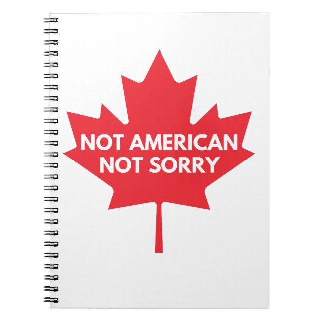 Cuaderno No es estadounidense, no es lo siento (Frente)