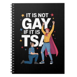Cuaderno No Es Gay Si Es TSA Humor De Seguridad De Aerolíne