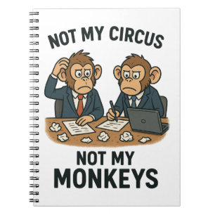 Cuaderno No Es Mi Circo, No Son Mis Monos – Monje De Dibujo