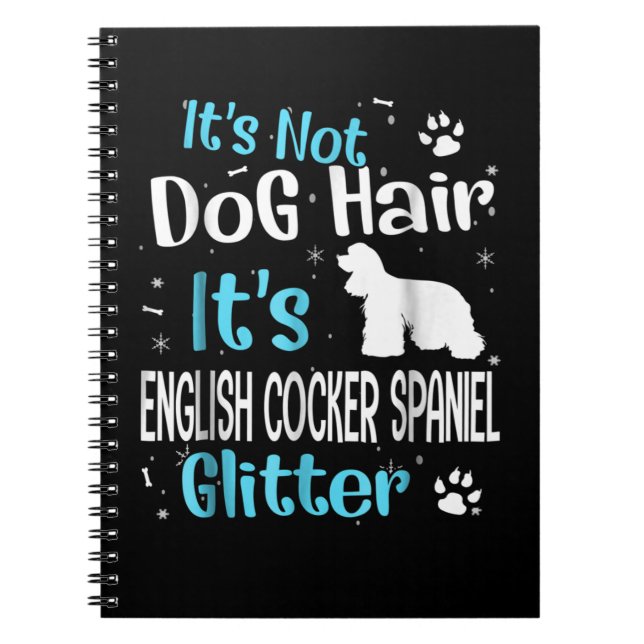 Cuaderno No es pelo de perro es Cocker español inglés (Frente)