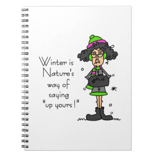 Cuaderno No es un fanático del invierno