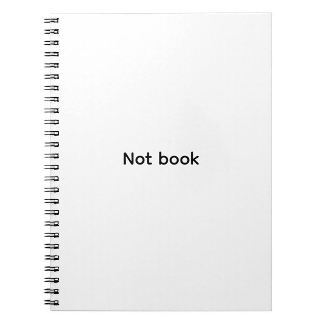 Cuaderno No es un libro  (Frente)