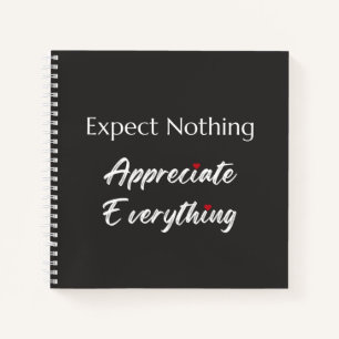 Cuaderno No Esperes Nada Agradece Todo Gratitud