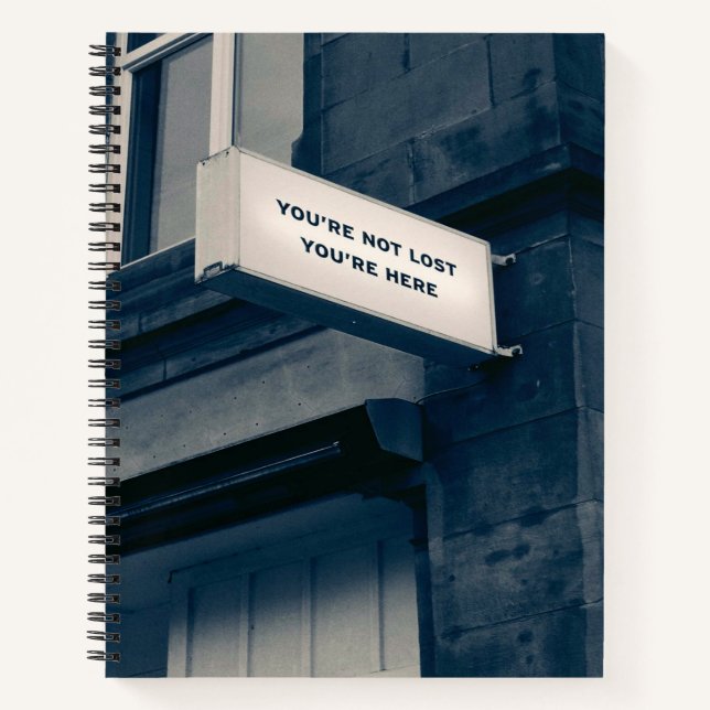 Cuaderno No estás perdido. Estás aquí. (Anverso)
