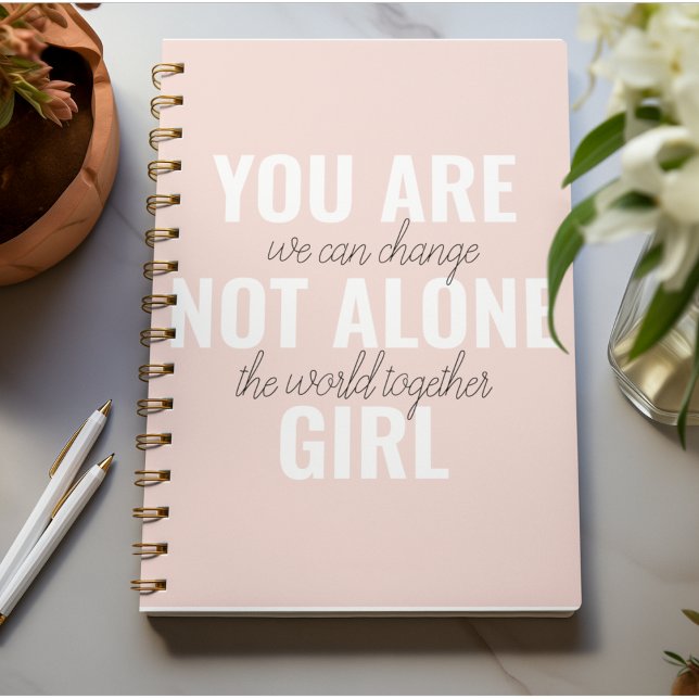 Cuaderno No Estás Solo En Una Cita De Motivación Positiva C (Subido por el creador)