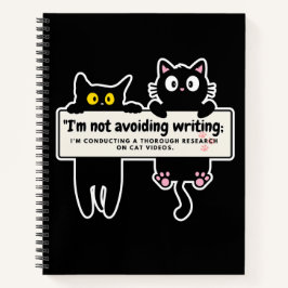 Cuaderno No estoy evitando escribir: La tira cómica del esc