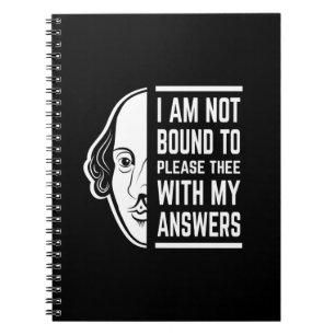 Cuaderno No Estoy Obligado A Cumplir Con La Cita De Shakesp