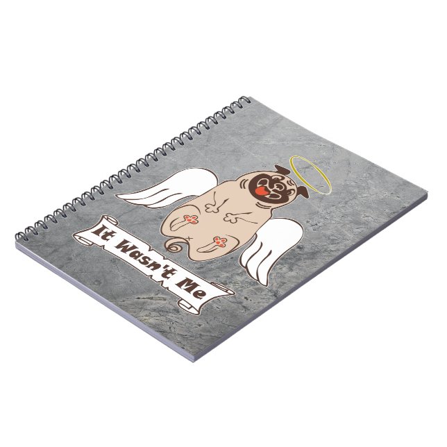 Cuaderno No fue una cita graciosa de ángel pug de mí (Lado Izquierdo)