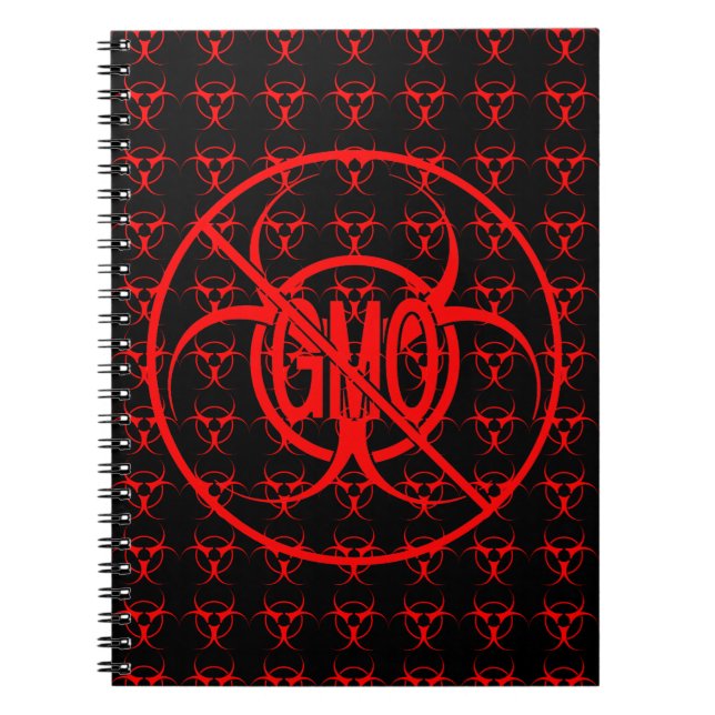 Cuaderno No GMO Notebook Biohazard GMO Sketch Pad Journal (Frente)
